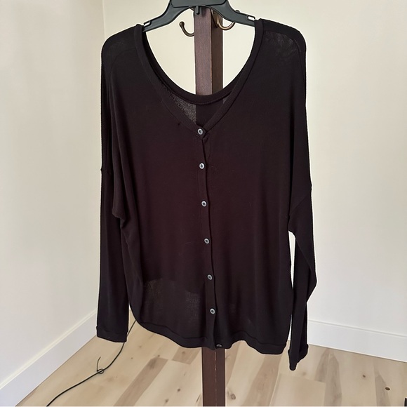 Project Social T Oversized Long Sleeve Tee Size Small Black - Picture 1 of 3